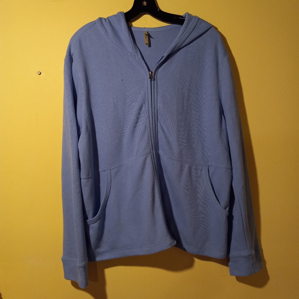 Women's White Stag Zip Up Hoodie.